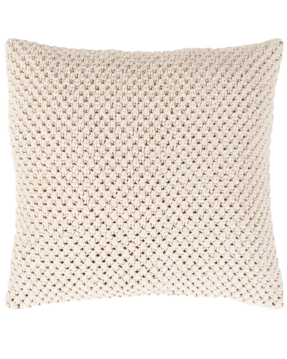Knitted Cushion In Cream