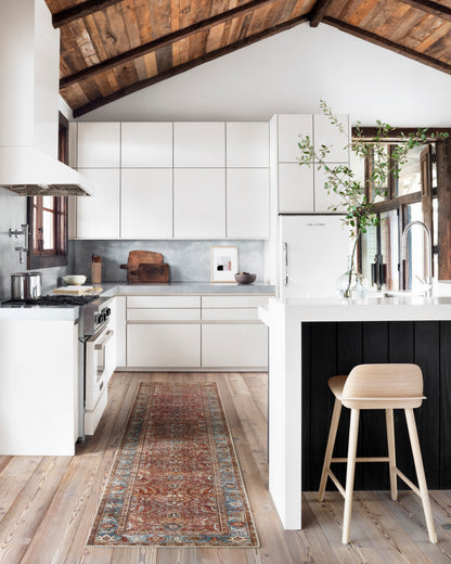 Annette Rug in Brick/Blue