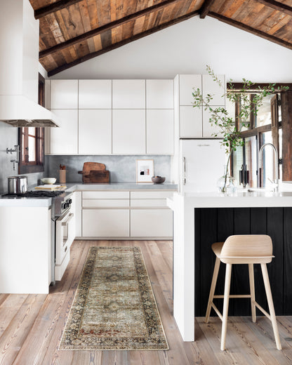 Annette Rug in Olive/Charcoal