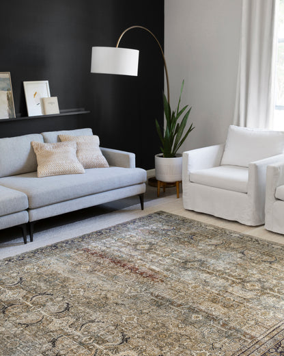 Annette Rug in Olive/Charcoal