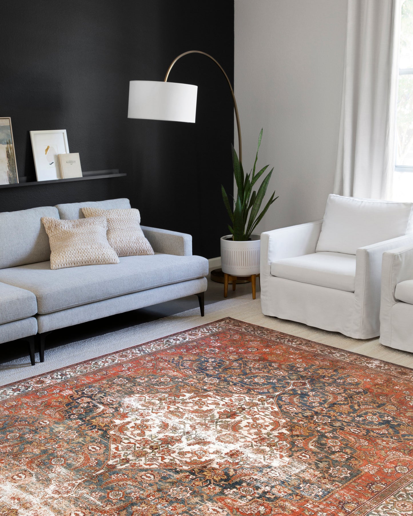 Annette Rug in Ocean/Multi