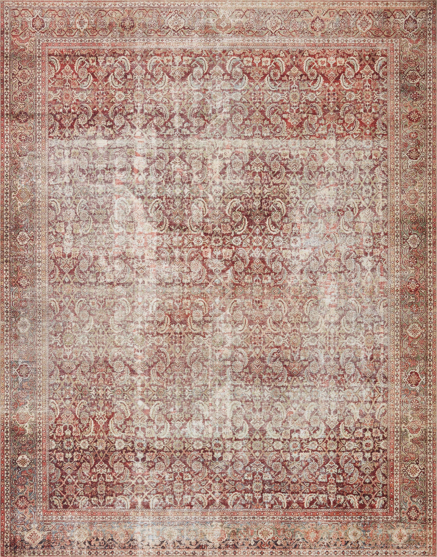 Annette Rug in Cinnamon/Sage