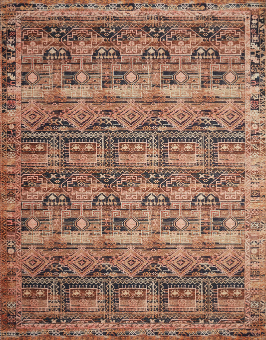 Annette Rug in Mocha/Blush
