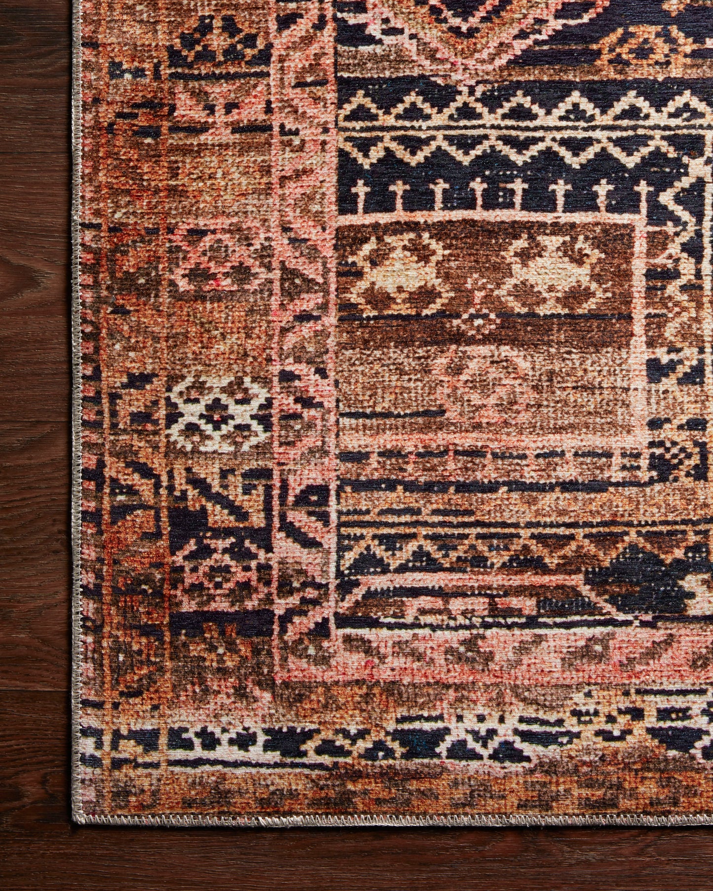 Annette Rug in Mocha/Blush