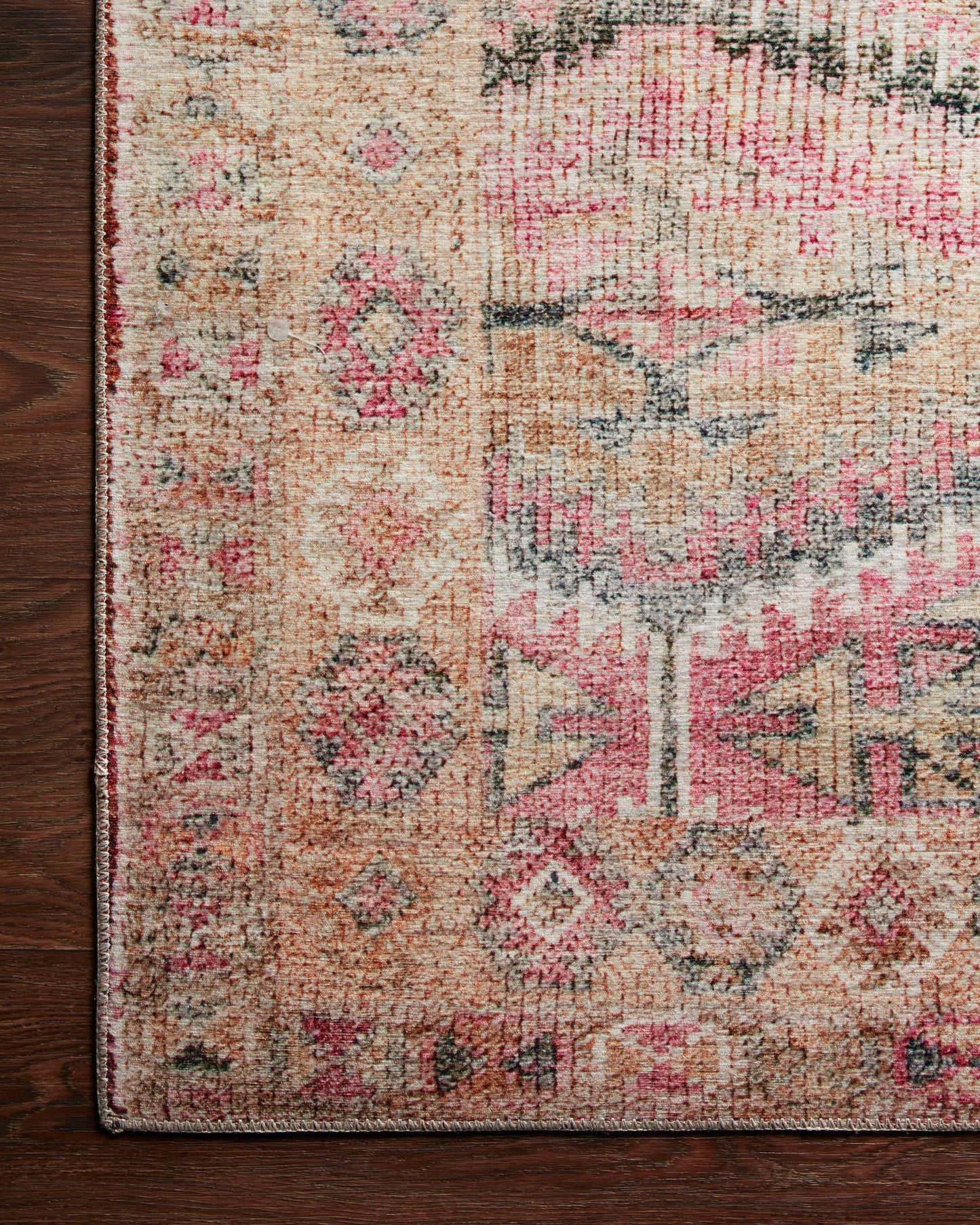 Annette Rug in Pink/Lagoon