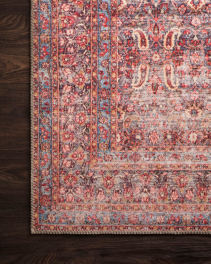 Eleanor Rug in Eggplant/Crimson