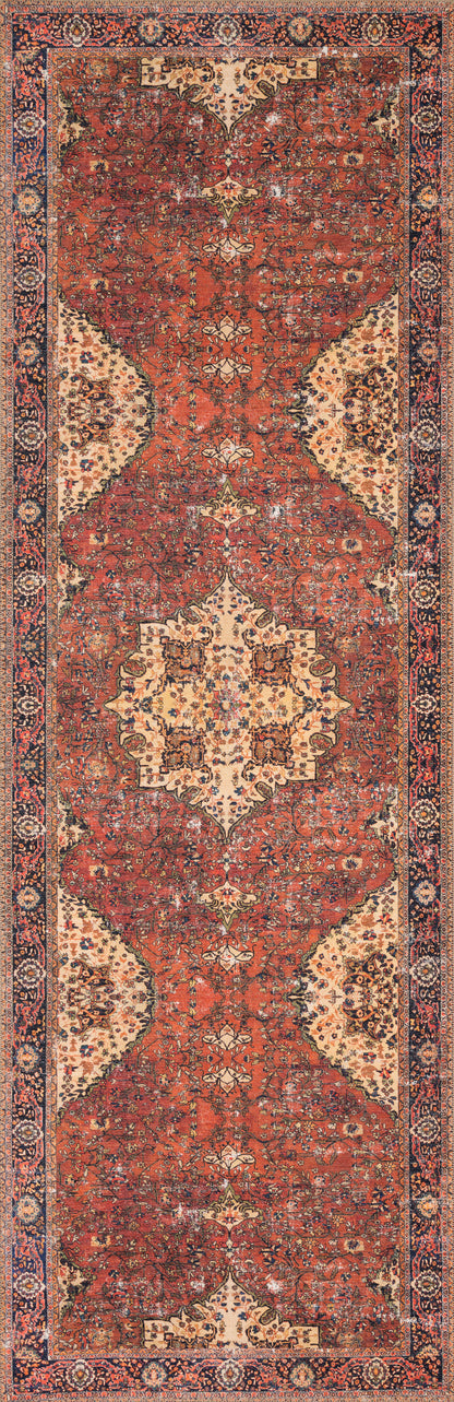 Eleanor Rug in Red/Navy