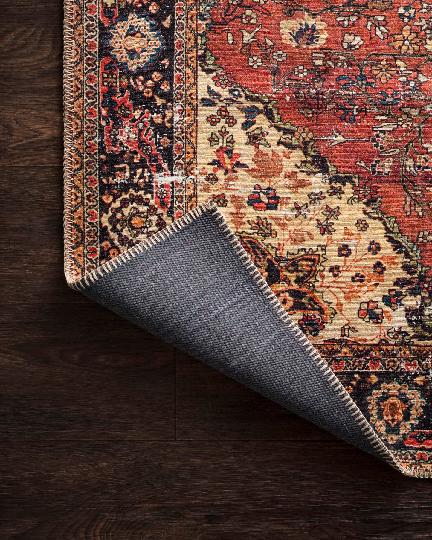 Eleanor Rug in Red/Navy