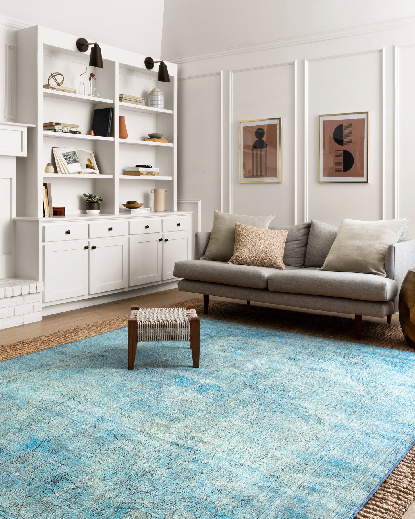 Eleanor Rug in Aqua