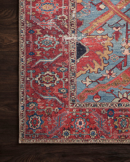 Eleanor Rug in Blue/Red