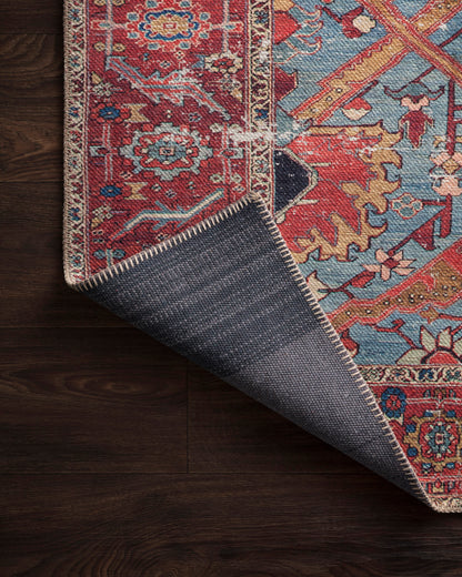 Eleanor Rug in Blue/Red