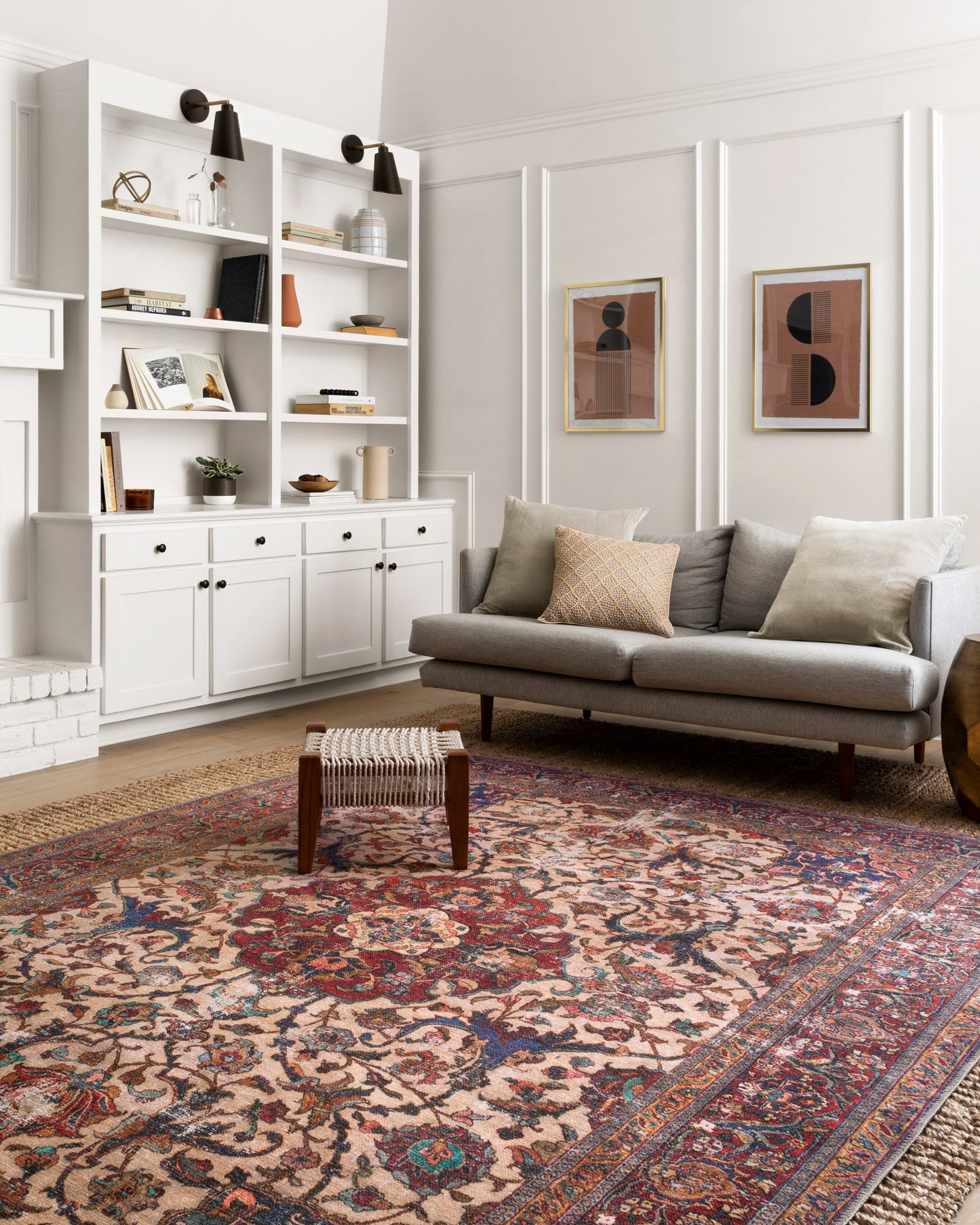 Eleanor Rug in Sand/Multi