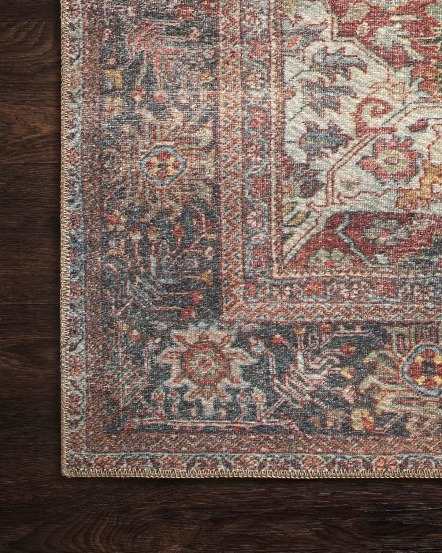 Eleanor Rug in Brick/Multi