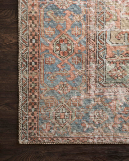 Eleanor Rug in Terracotta/Sky