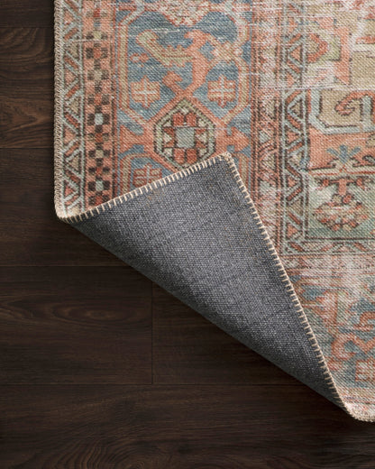 Eleanor Rug in Terracotta/Sky
