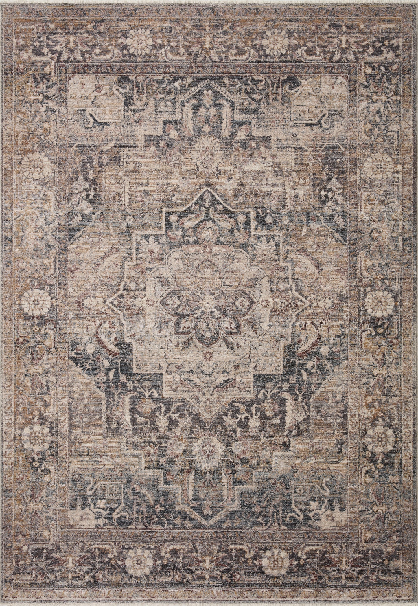Lisbon Rug in Denim/Sand