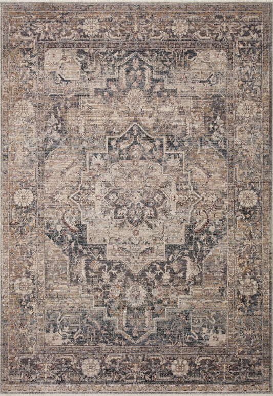Lisbon Rug in Denim/Sand