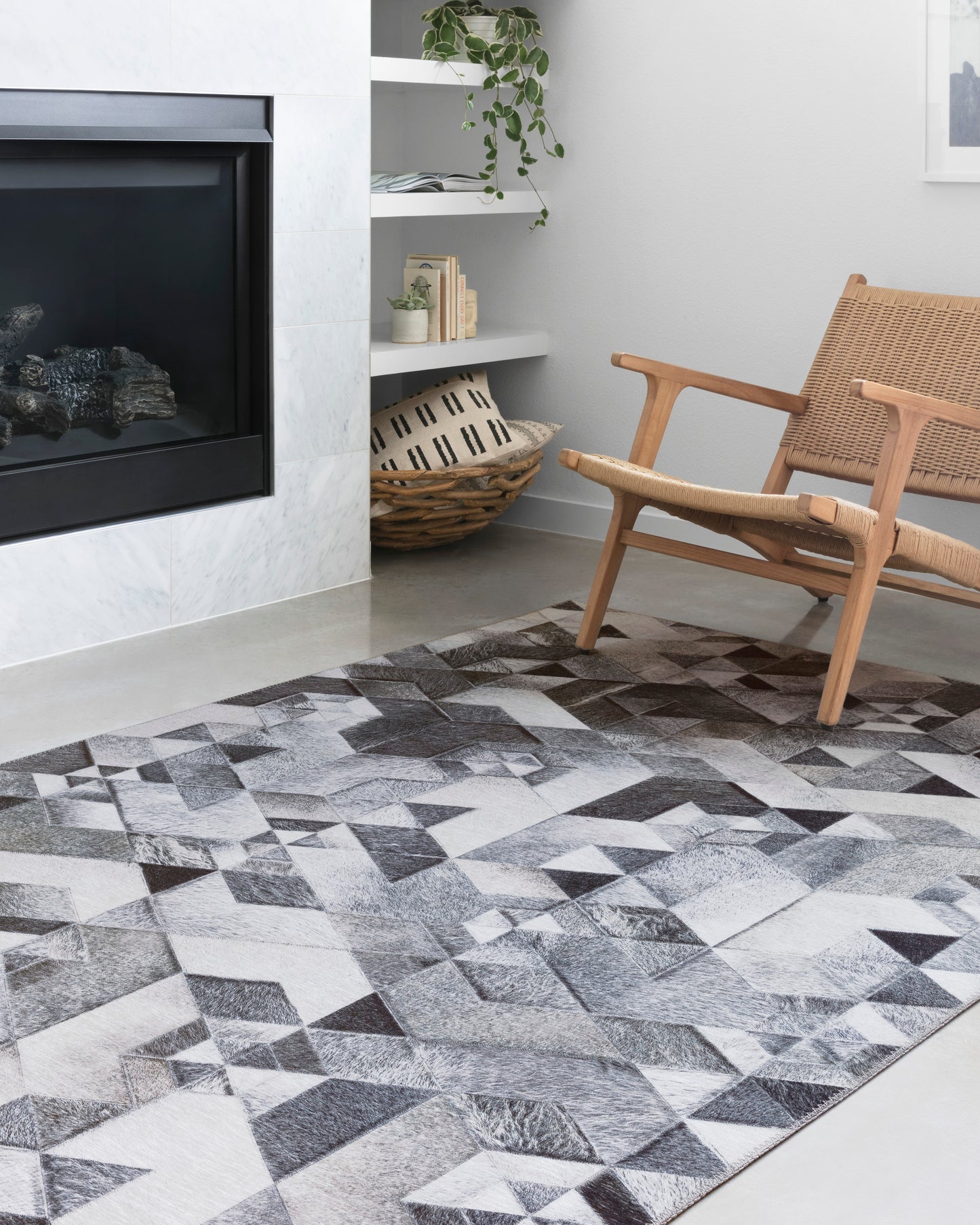 Maddox Rug in Grey/Ivory