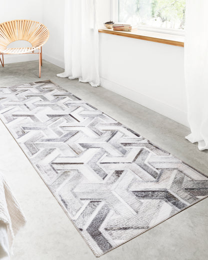 Maddox Rug in Silver/Ivory