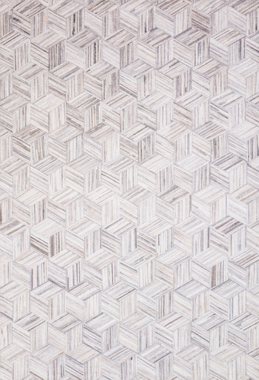 Maddox Rug in Light Grey/Ivory