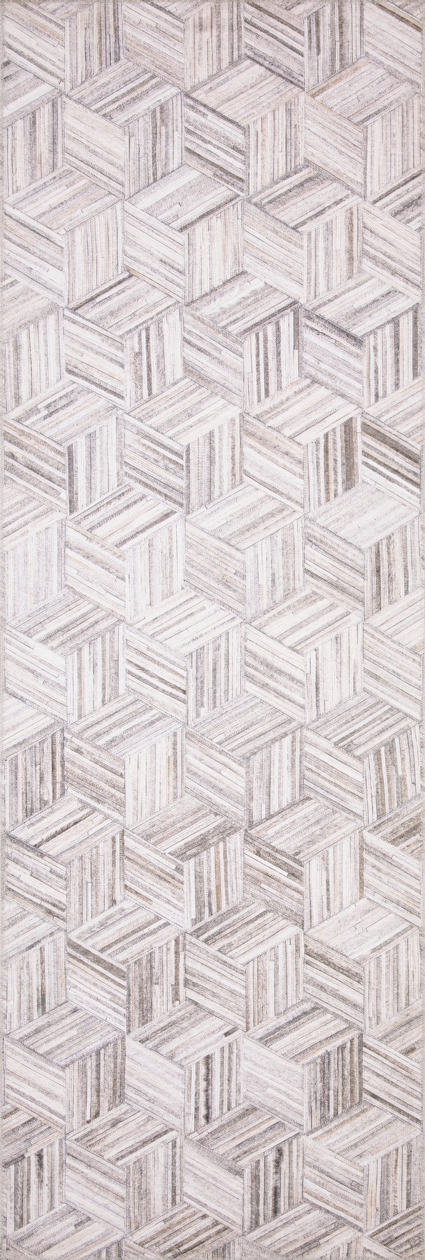 Maddox Rug in Light Grey/Ivory