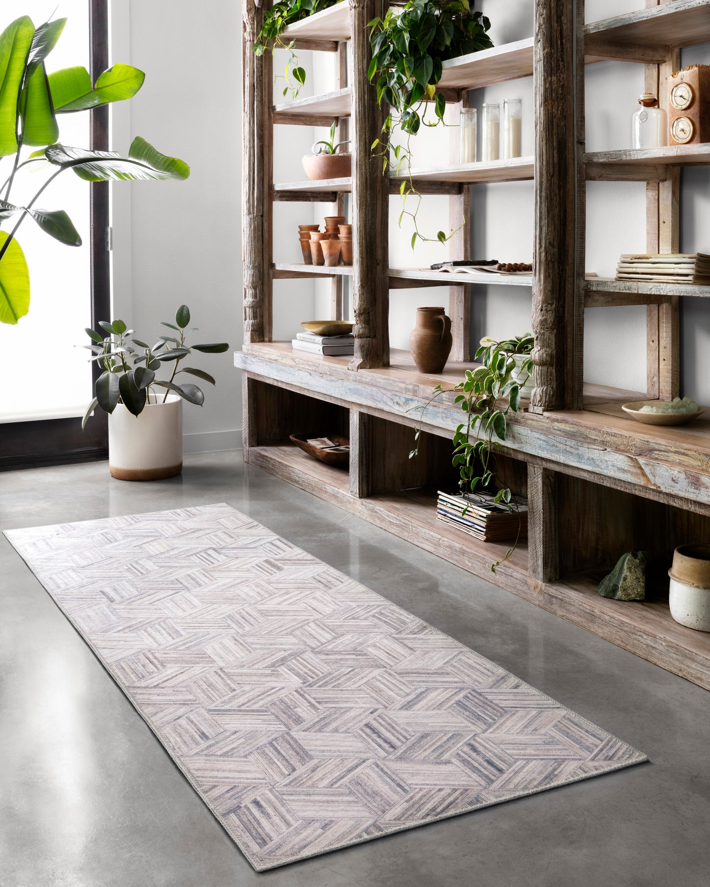 Maddox Rug in Light Grey/Ivory