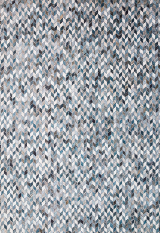 Maddox Rug in Ocean/Grey