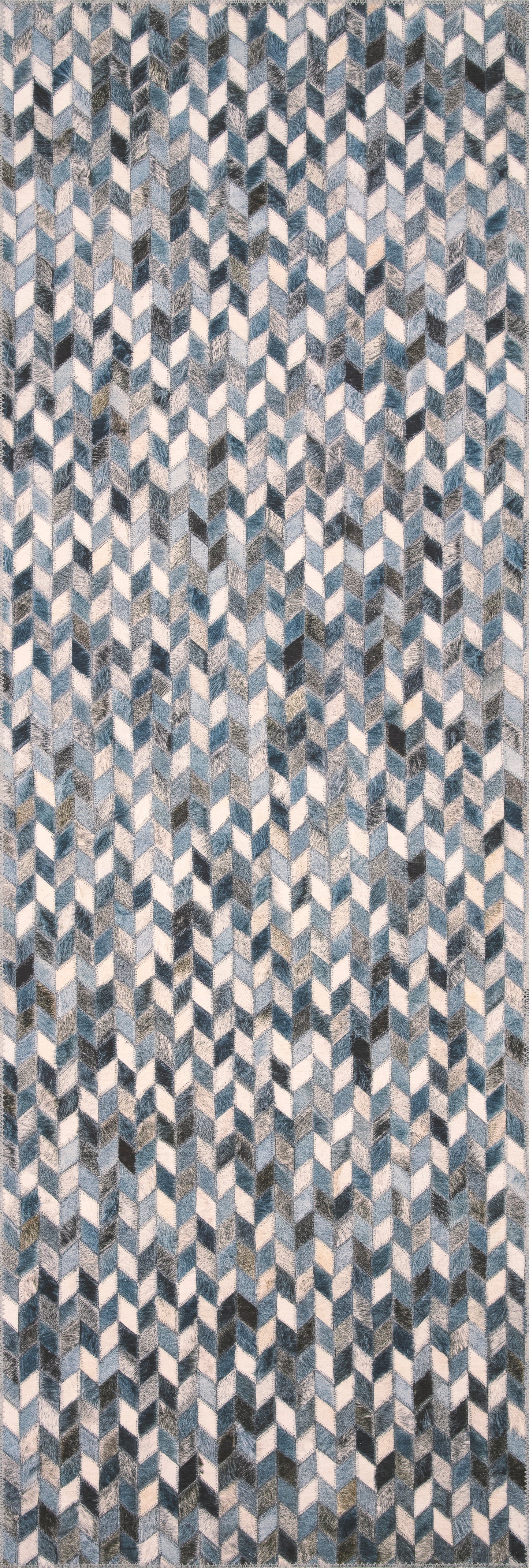 Maddox Rug in Ocean/Grey