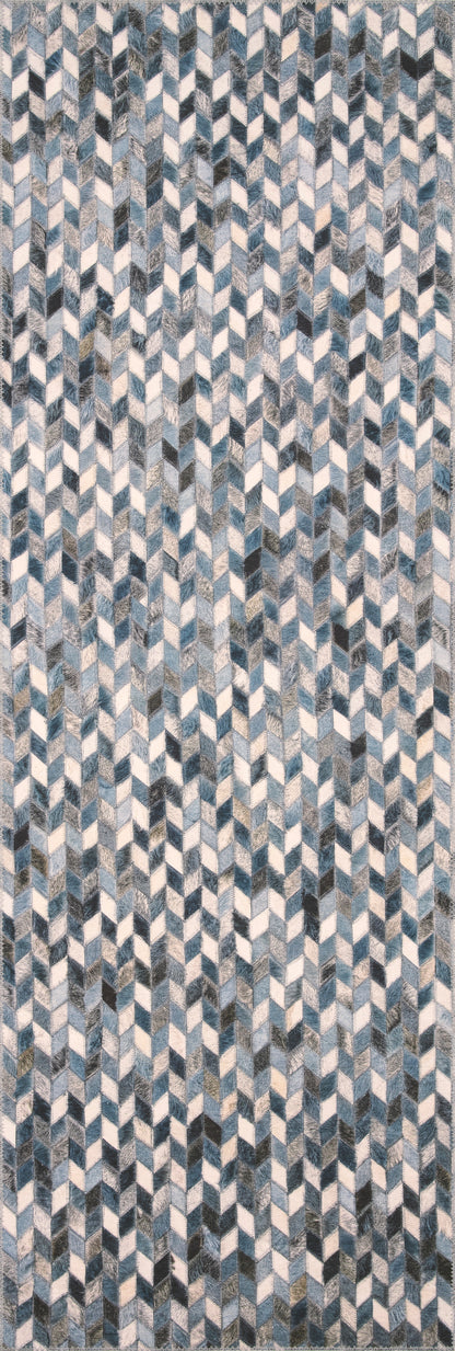 Maddox Rug in Ocean/Grey