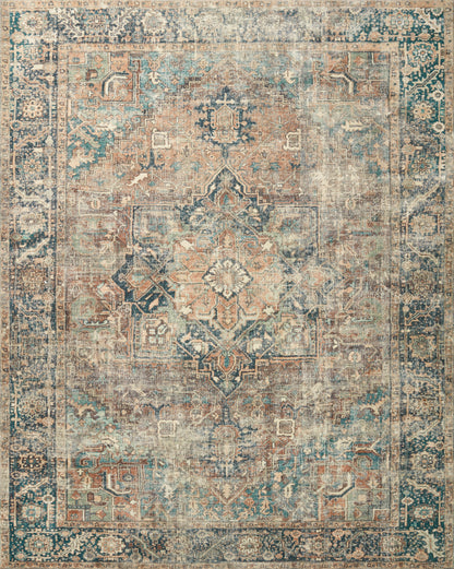 Fable Rug in Terracota/Lagoon