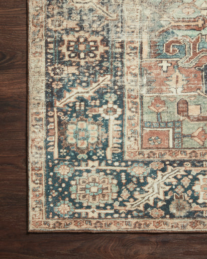 Fable Rug in Terracota/Lagoon