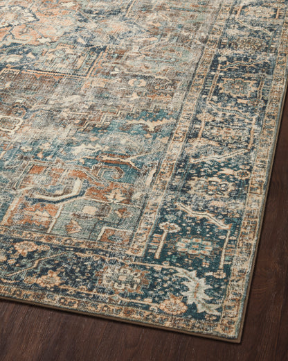 Fable Rug in Terracota/Lagoon