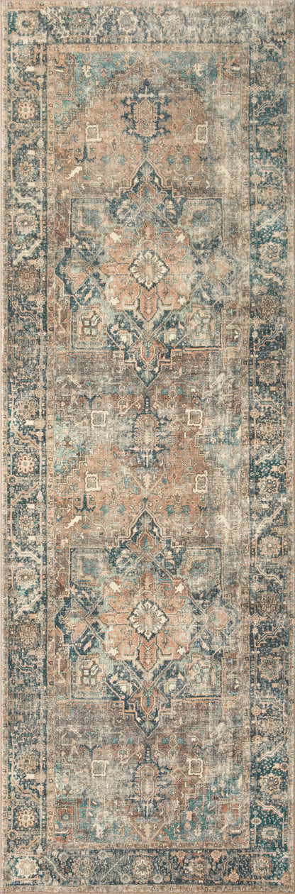 Fable Rug in Terracota/Lagoon