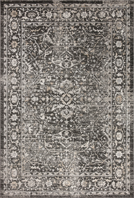 Ivy Rug in Charcoal/Silver