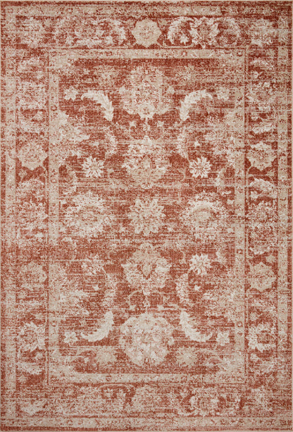 Ivy Rug in Rust/Ivory