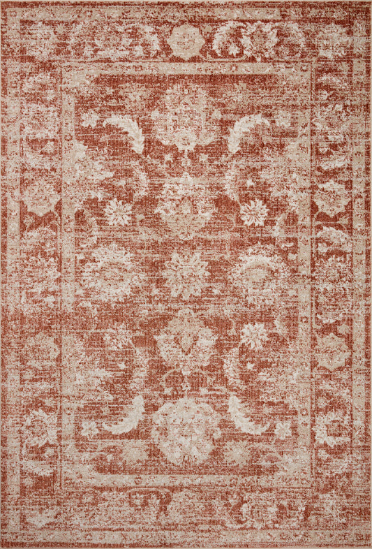 Ivy Rug in Rust/Ivory