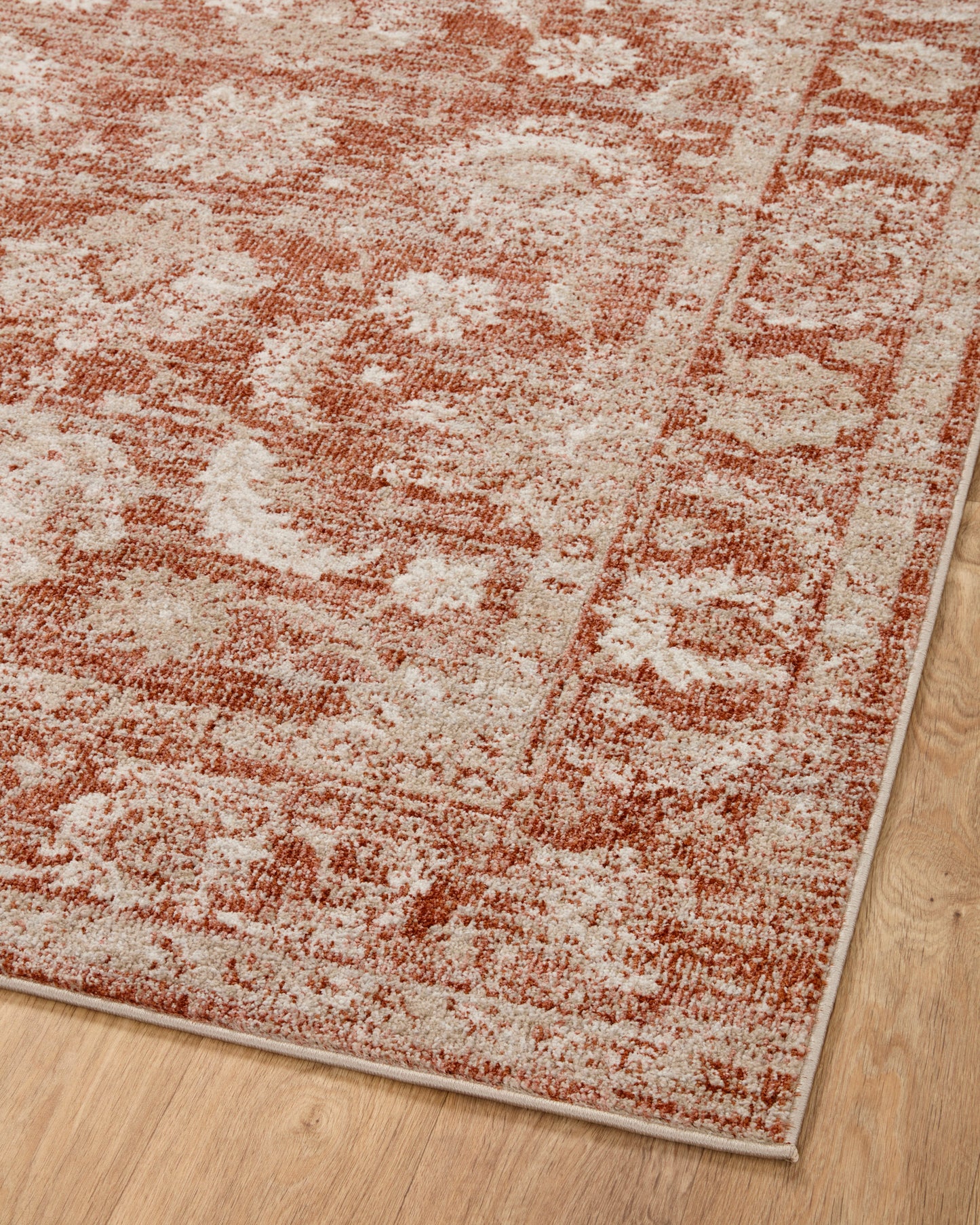 Ivy Rug in Rust/Ivory