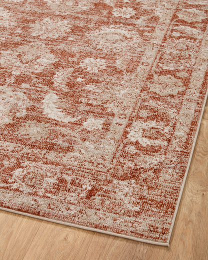 Ivy Rug in Rust/Ivory