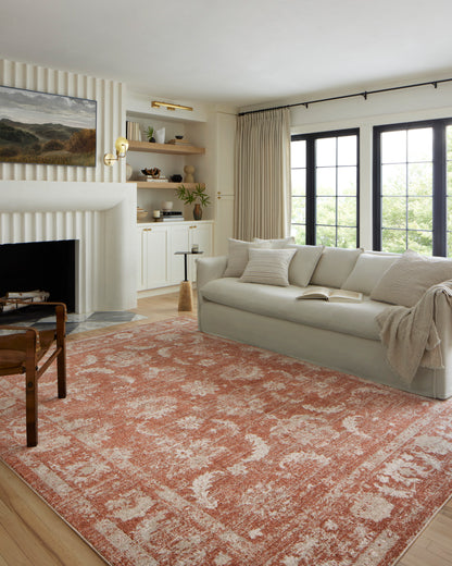 Ivy Rug in Rust/Ivory