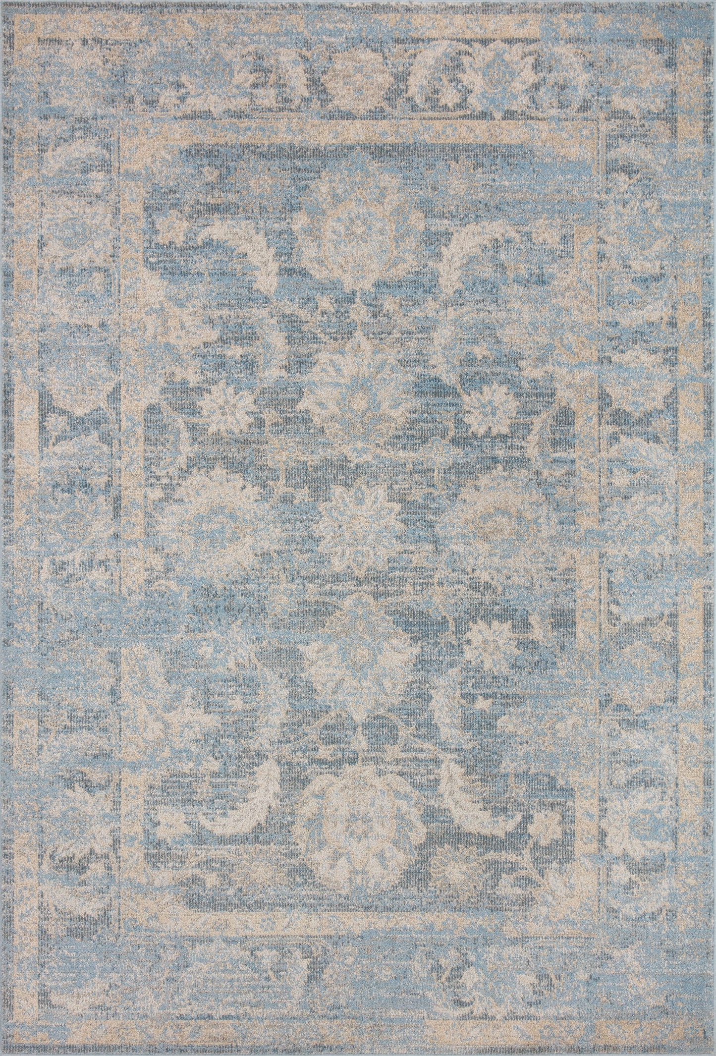 Ivy Rug in Sky/Beige