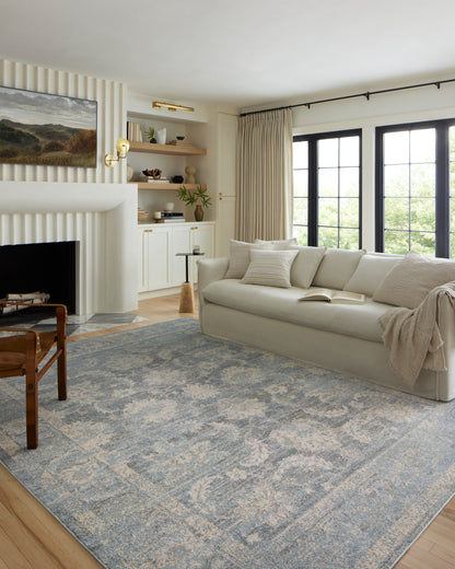 Ivy Rug in Sky/Beige
