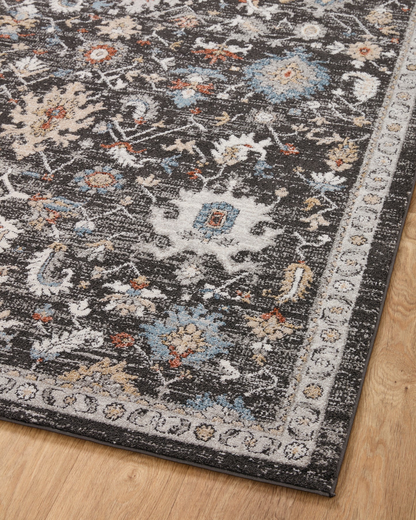 Ivy Rug in Charcoal/Multi