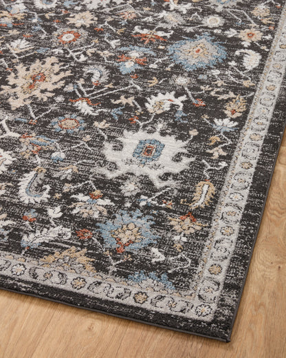 Ivy Rug in Charcoal/Multi