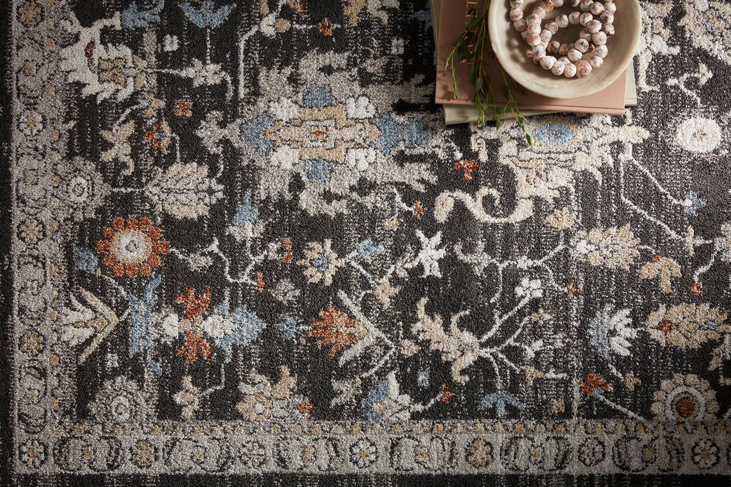 Ivy Rug in Charcoal/Multi