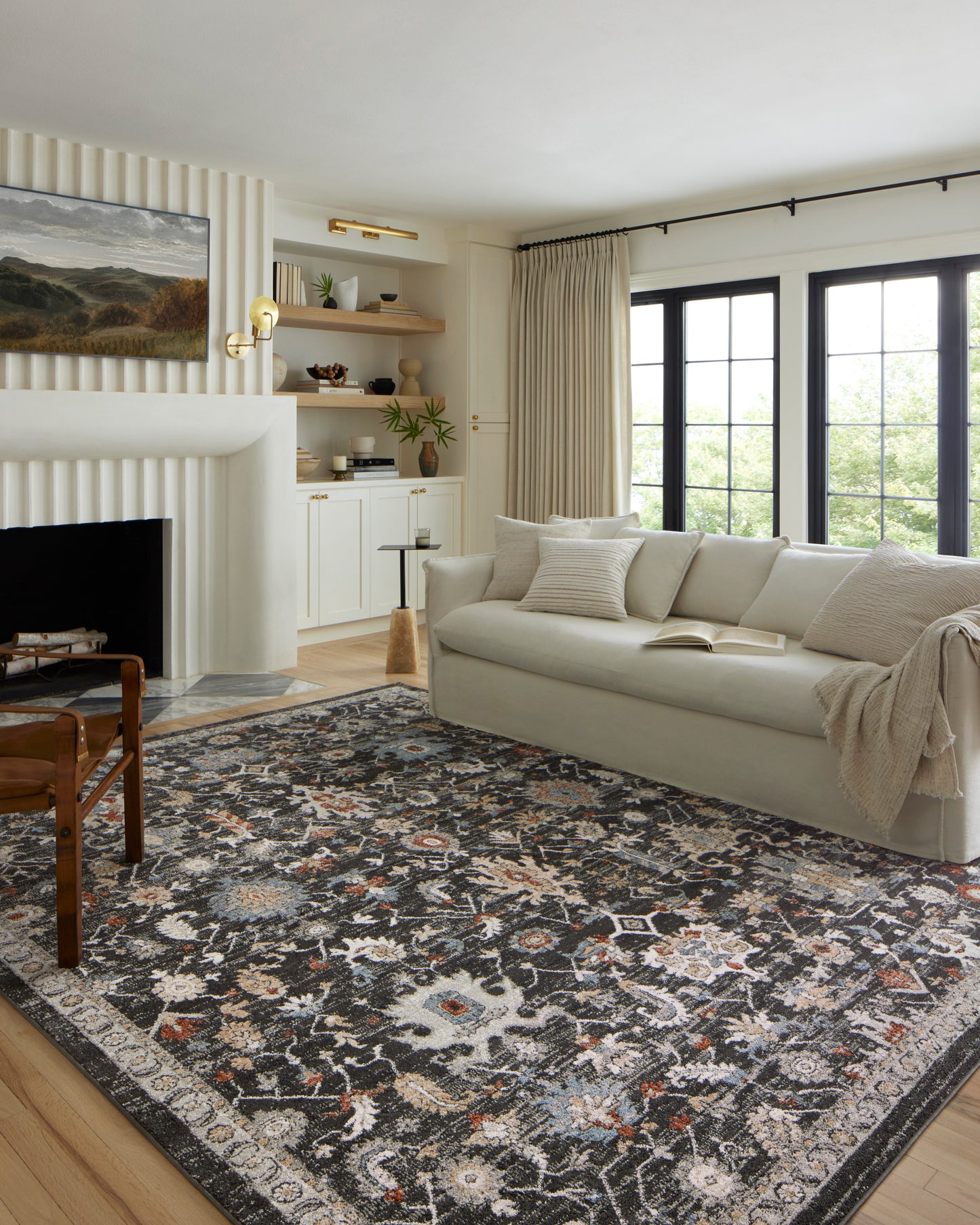 Ivy Rug in Charcoal/Multi