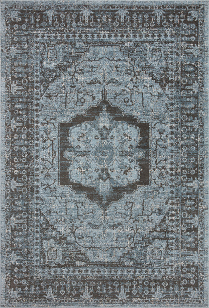 Ivy Rug in Sky/Charcoal