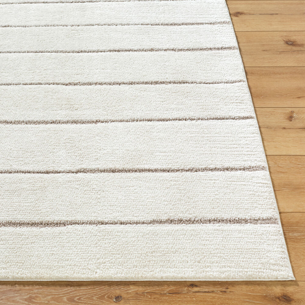 Parker Rug in Ivory Stripe