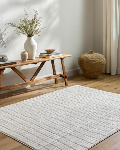 Parker Rug in Ivory Lattice