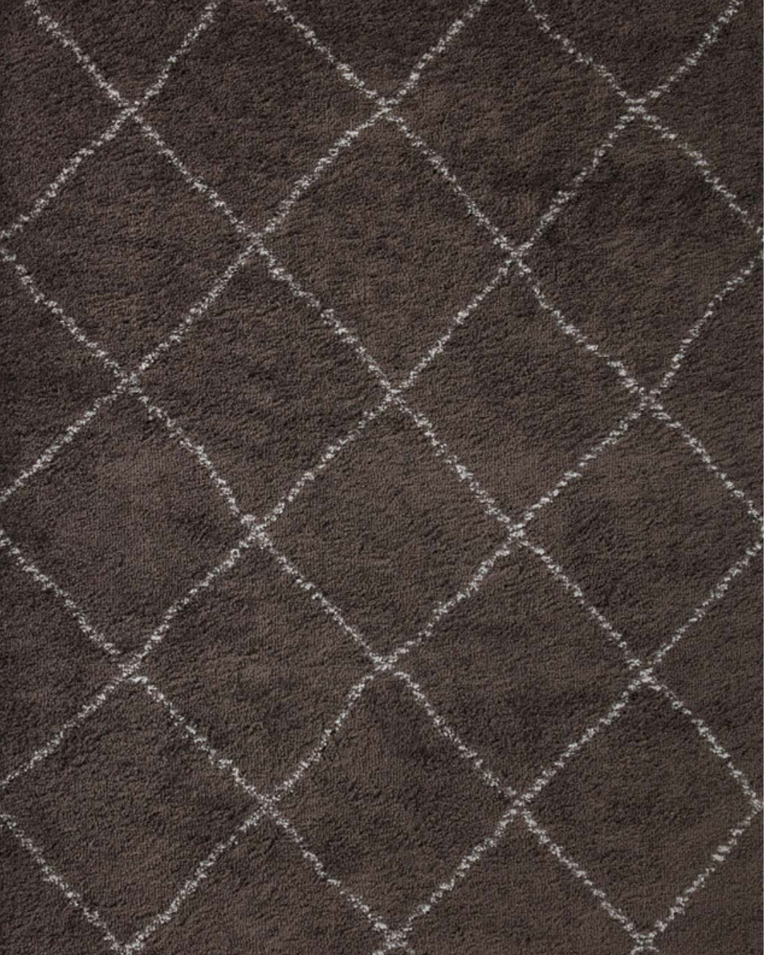 Plume Shag Rug in Bark/Grey