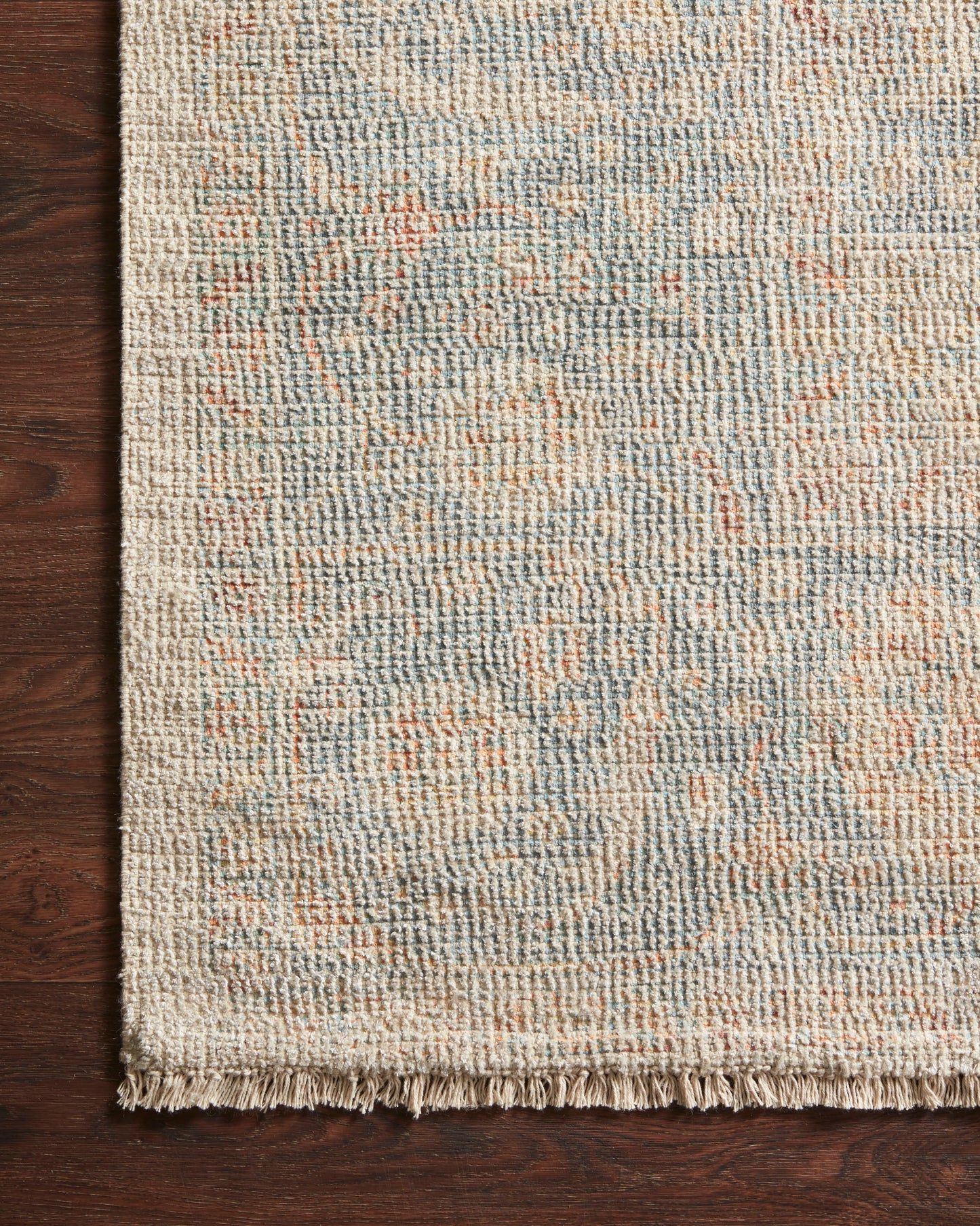 Priya Rug in Bone/Bluestone